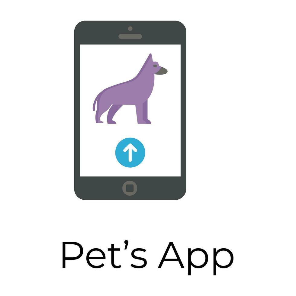 modisch Haustiere App vektor