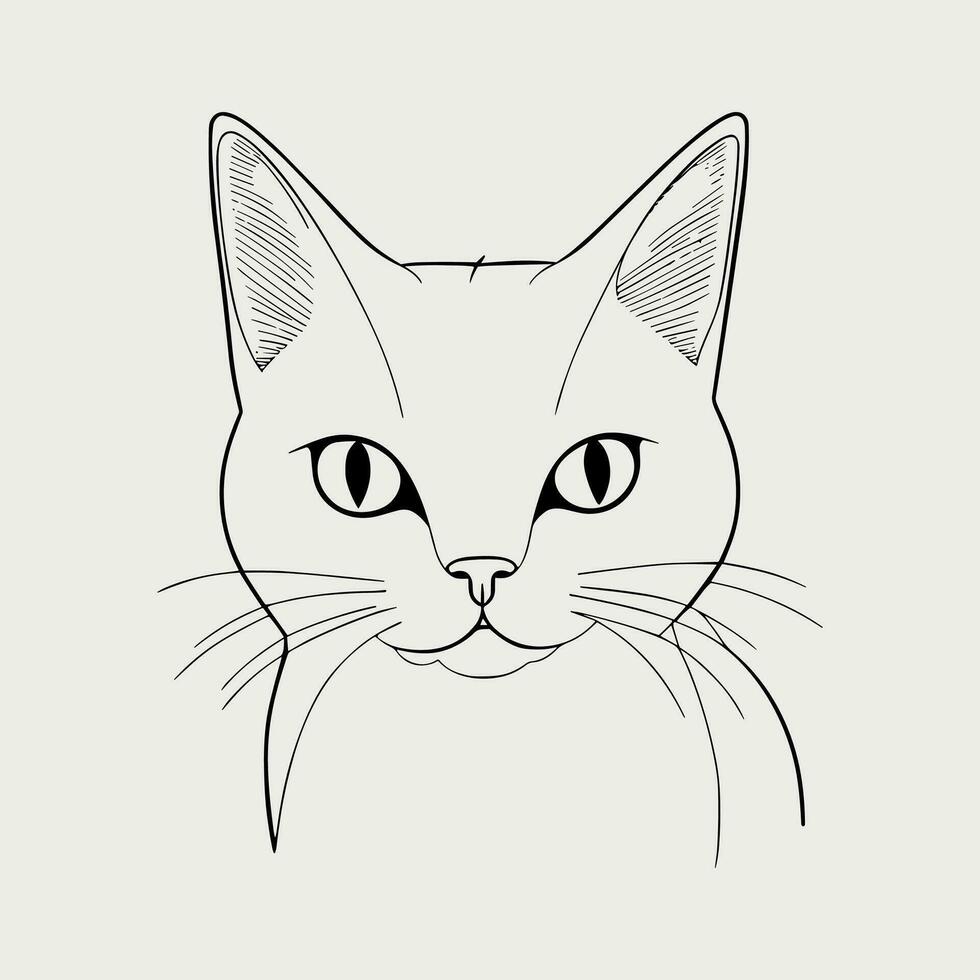 süß Katze Vektor schwarz und Weiß Karikatur Charakter Design Sammlung. Weiß Hintergrund. Haustiere, Tiere.