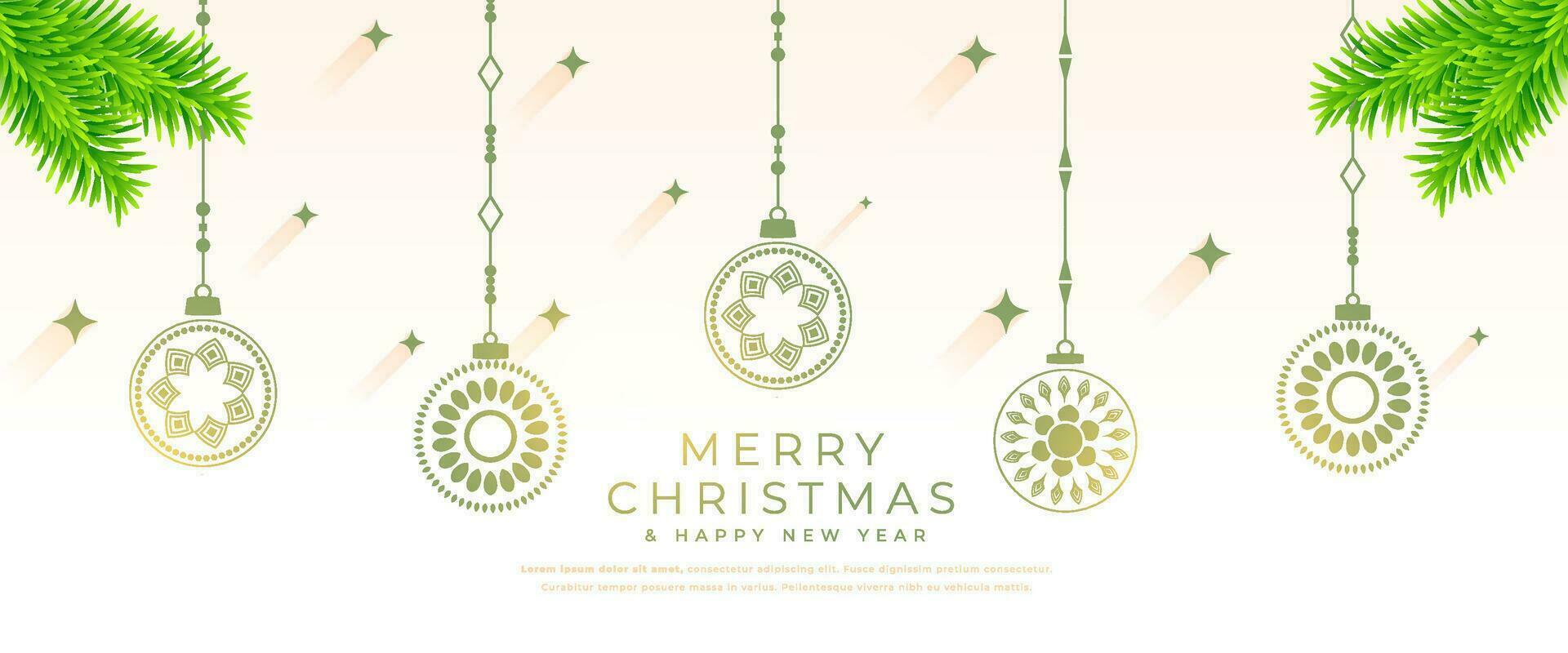 fröhlich Weihnachten und Neu Jahr Vorabend Hintergrund mit Kiefer Tanne Design vektor