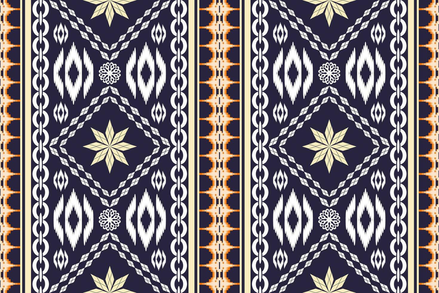 ethnisch Zahl aztekisch Stickerei Stil. geometrisch Ikat orientalisch traditionell Kunst Musterdesign zum ethnisch Hintergrund, Hintergrund, Mode, Kleidung, Verpackung, Stoff, Element, Sarong, Grafik, Vektor Illustration