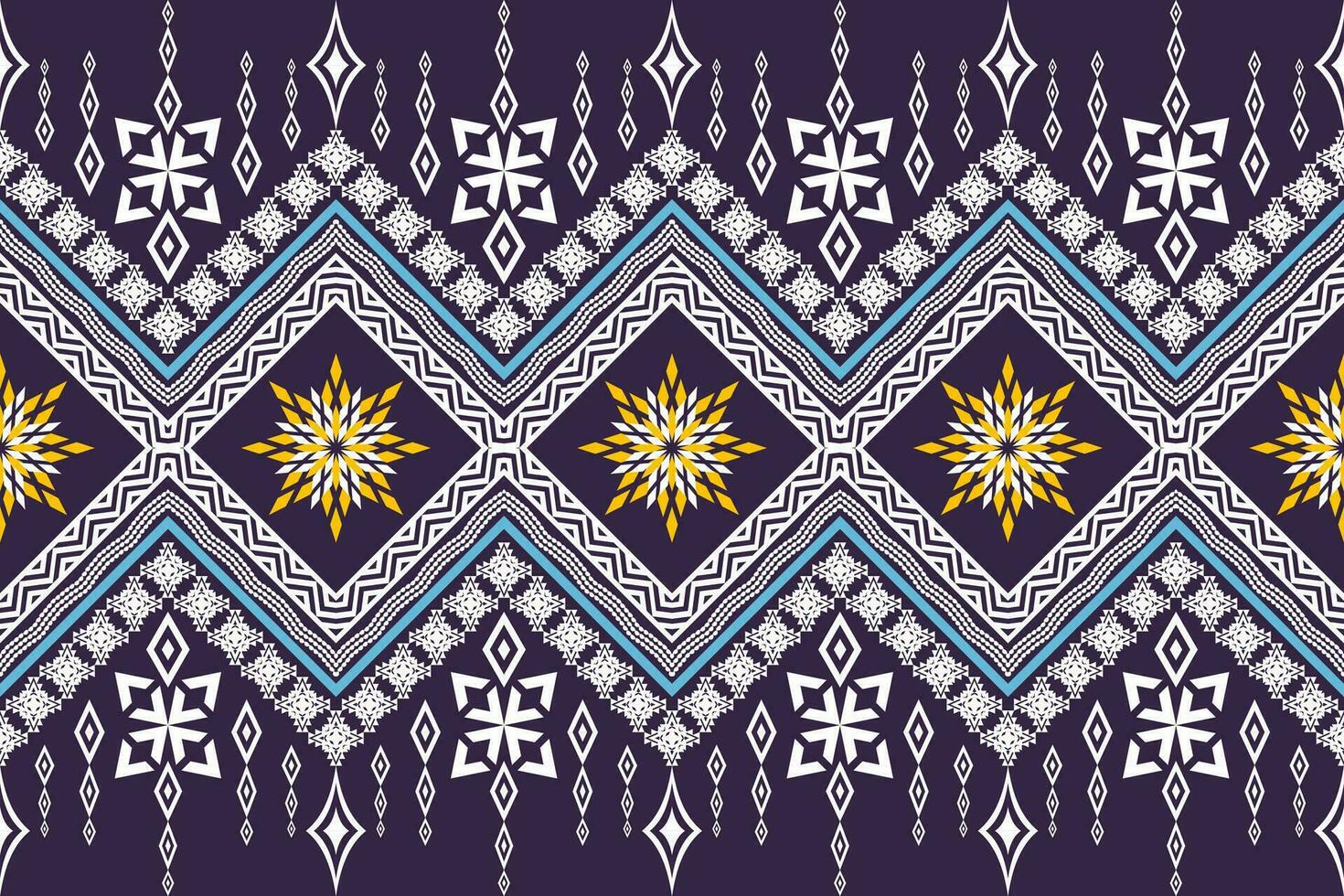 ethnisch Zahl aztekisch Stickerei Stil. geometrisch Ikat orientalisch traditionell Kunst Musterdesign zum ethnisch Hintergrund, Hintergrund, Mode, Kleidung, Verpackung, Stoff, Element, Sarong, Grafik, Vektor Illustration