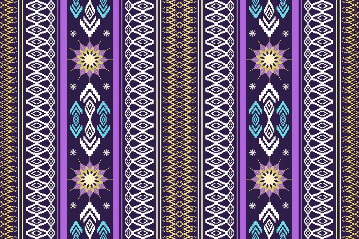 ethnisch Zahl aztekisch Stickerei Stil. geometrisch Ikat orientalisch traditionell Kunst Musterdesign zum ethnisch Hintergrund, Hintergrund, Mode, Kleidung, Verpackung, Stoff, Element, Sarong, Grafik, Vektor Illustration