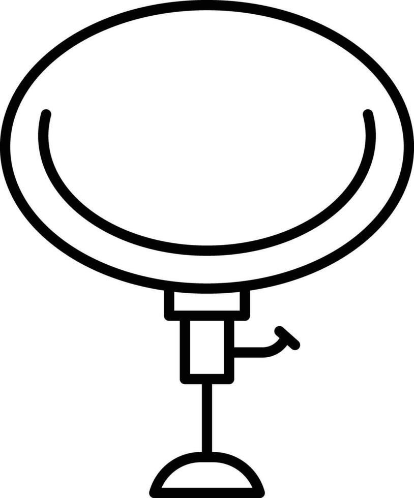 Stuhl Gliederung Vektor Illustration Symbol