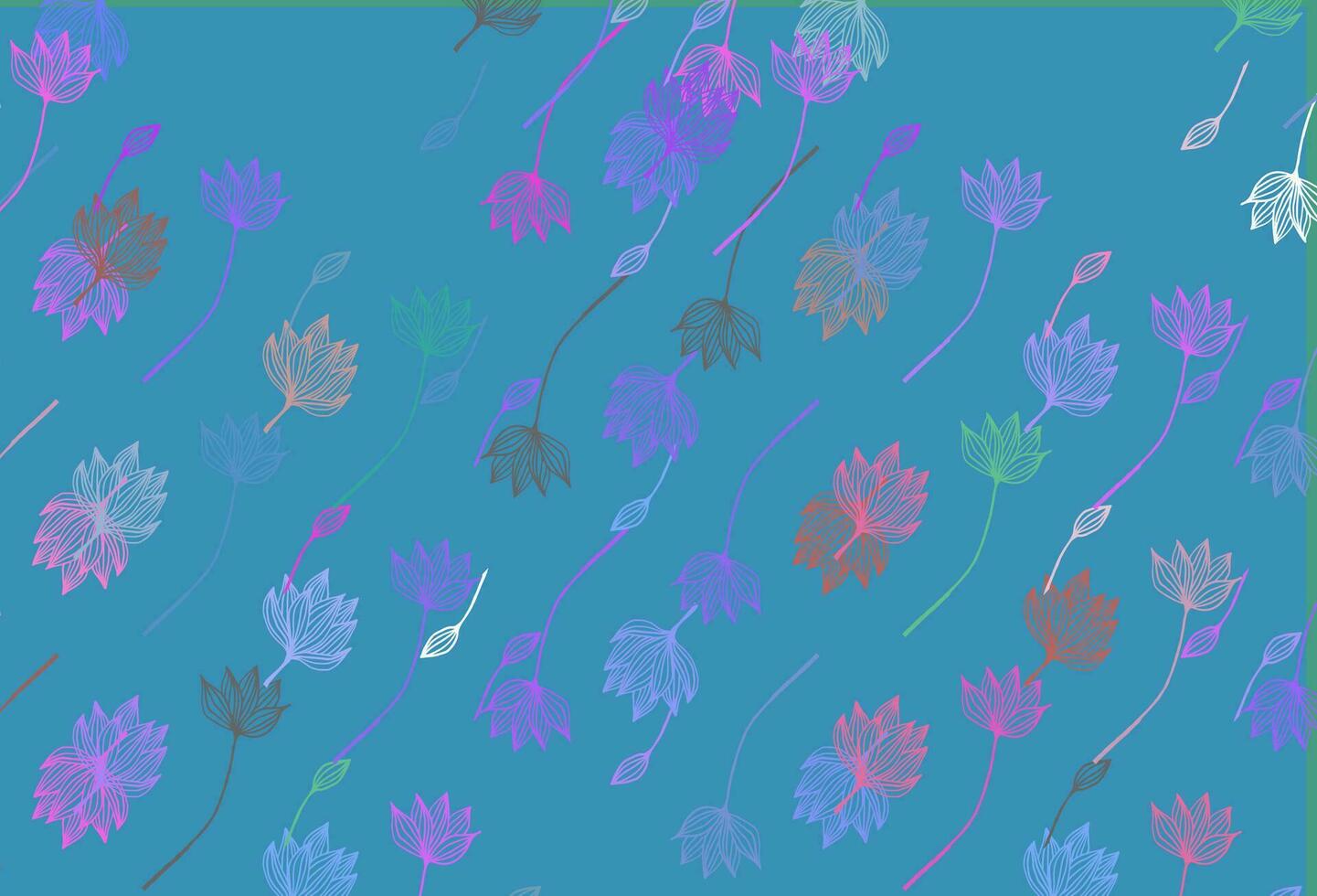ljus mångfärgad, regnbåge vektor doodle mönster.