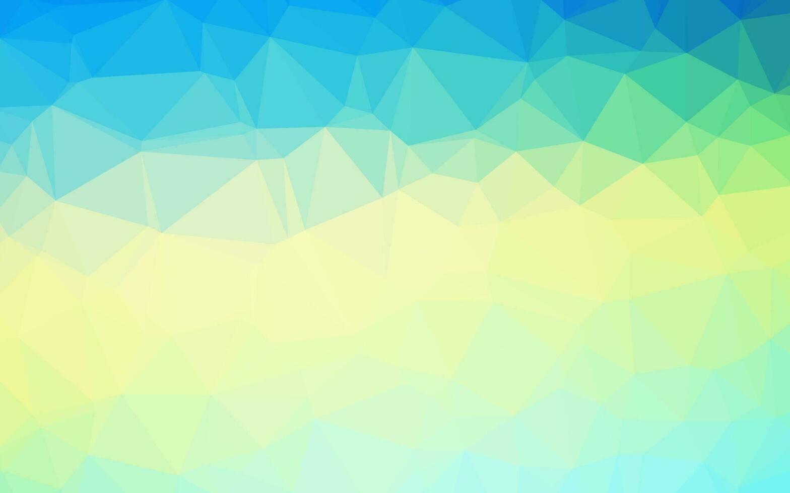 ljusblå, gul vektor suddig triangel mall.