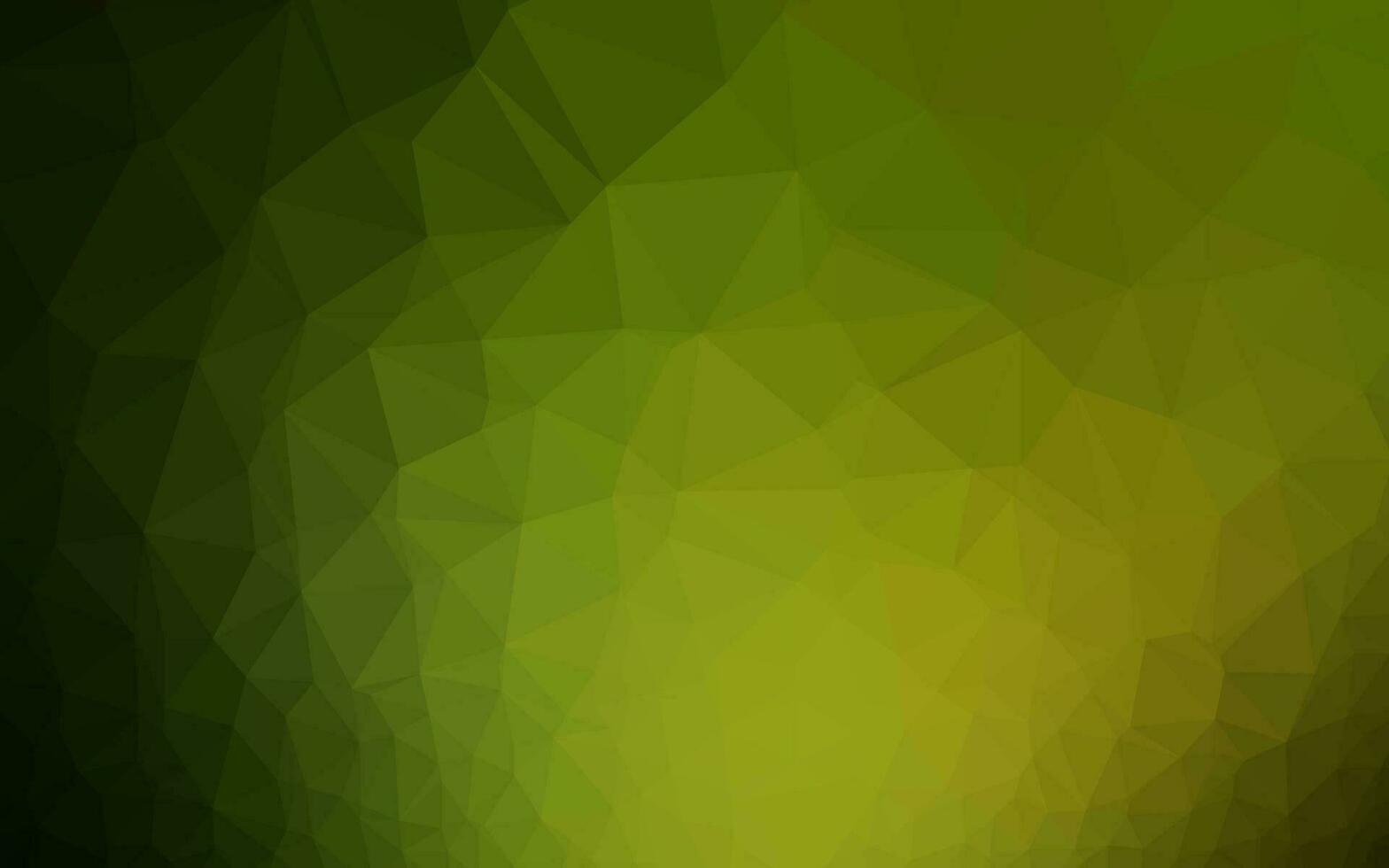 dunkelgrünes, gelbes abstraktes Mosaikmuster des Vektors. vektor