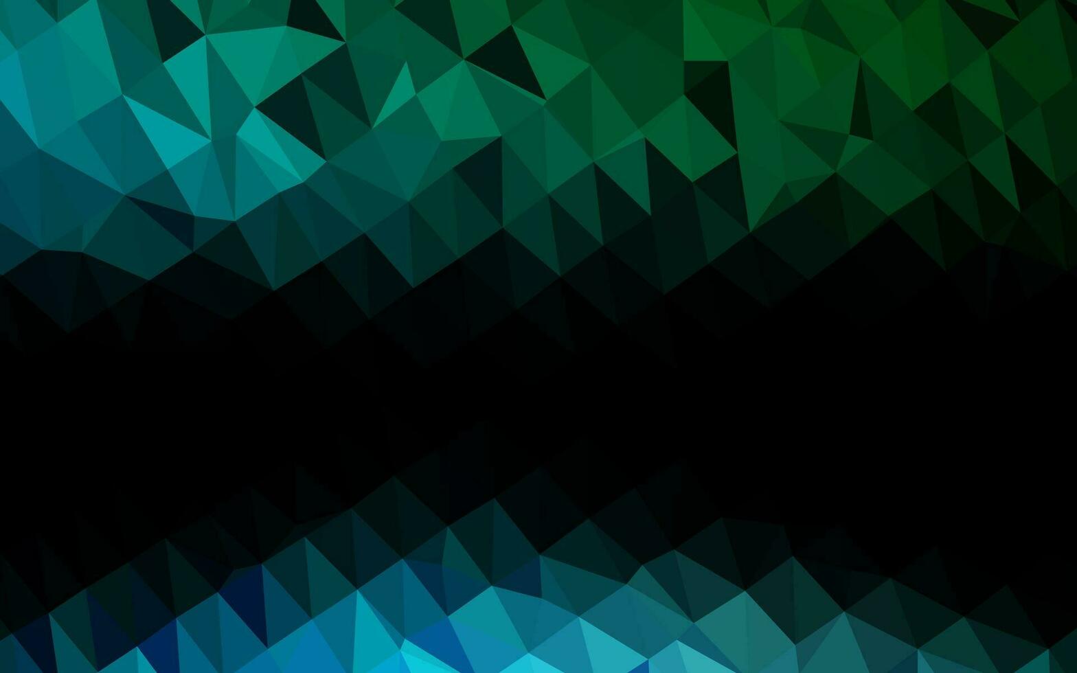 ljusblå, grön vektor polygonal bakgrund.
