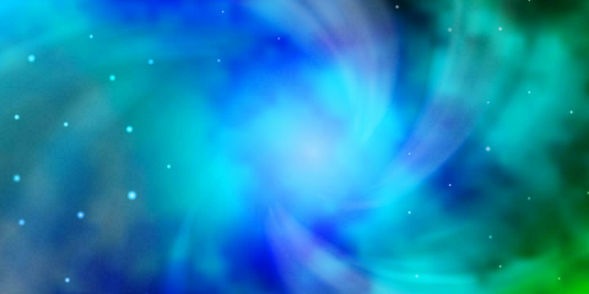 ljusblå, grön vektorstruktur med vackra stjärnor. vektor
