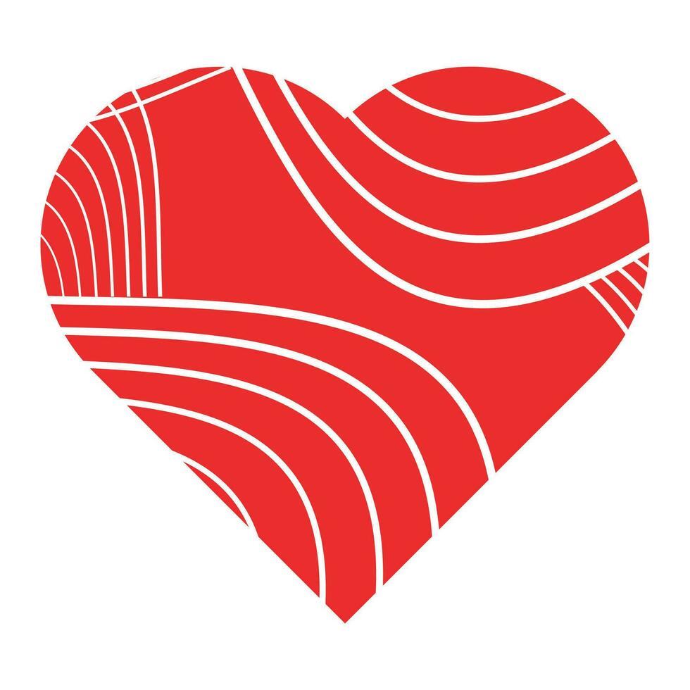 röd hjärta ikon. design element för valentine dag vektor