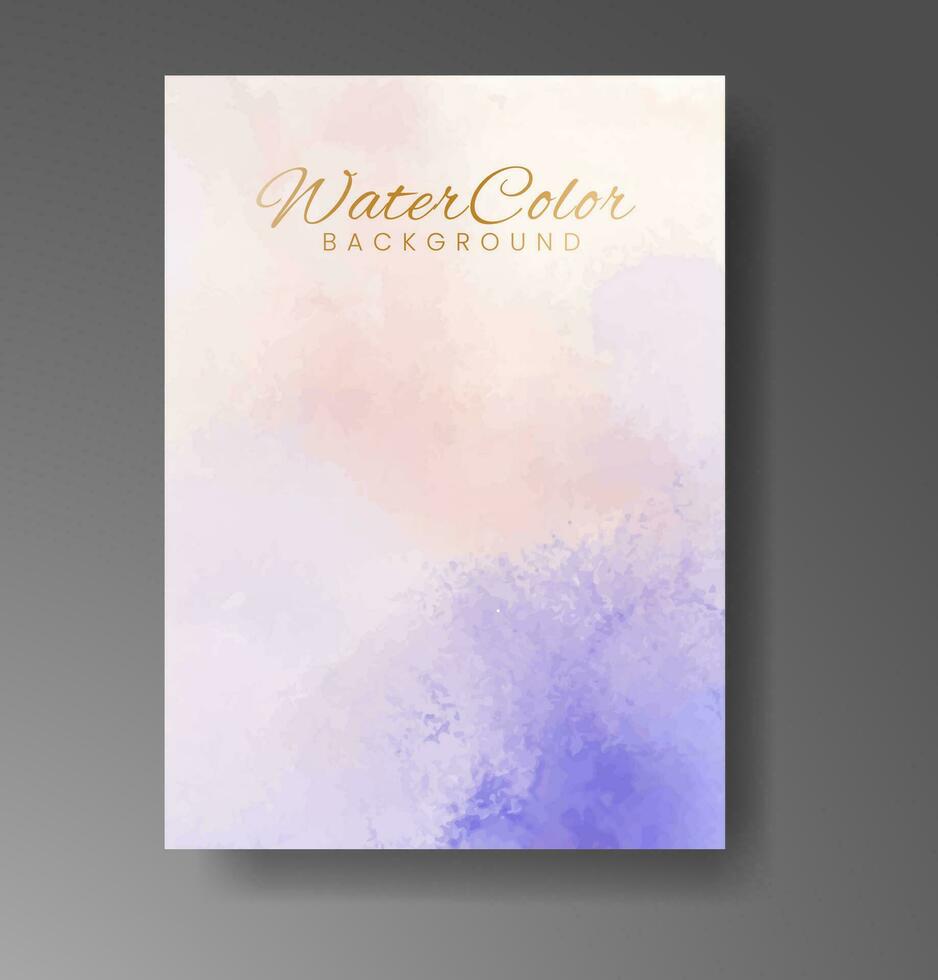 Karten mit Aquarellhintergrund. design für ihr cover, datum, postkarte, banner, logo. vektor