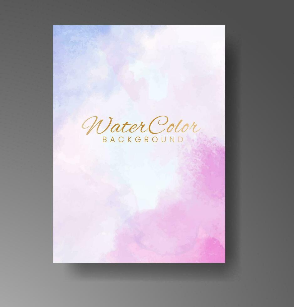 Karten mit Aquarellhintergrund. design für ihr cover, datum, postkarte, banner, logo. vektor