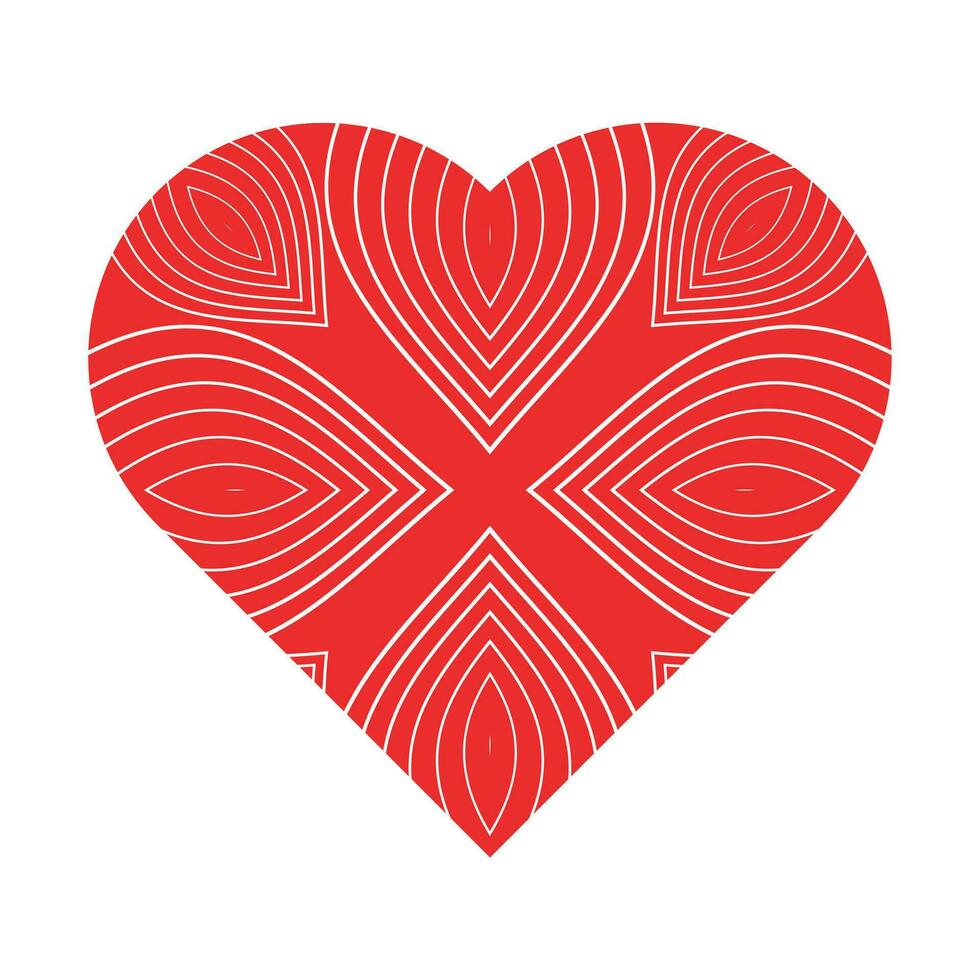 rot Herz Symbol. Design Element zum Valentinstag Tag vektor