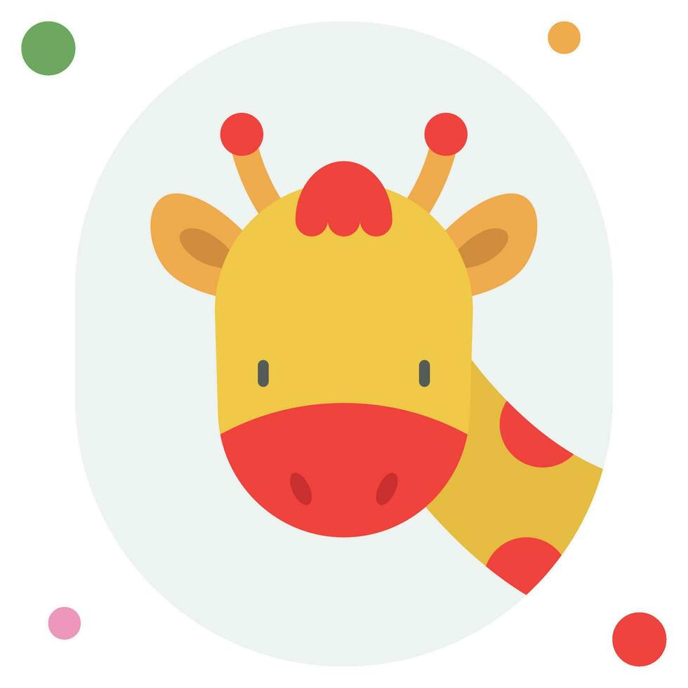 giraff ikon illustration, för webb, app, infografik, etc vektor