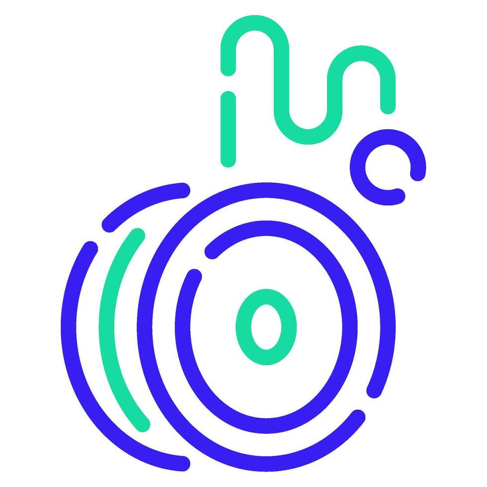yo yo ikon illustration för webb, app, infografik, etc vektor
