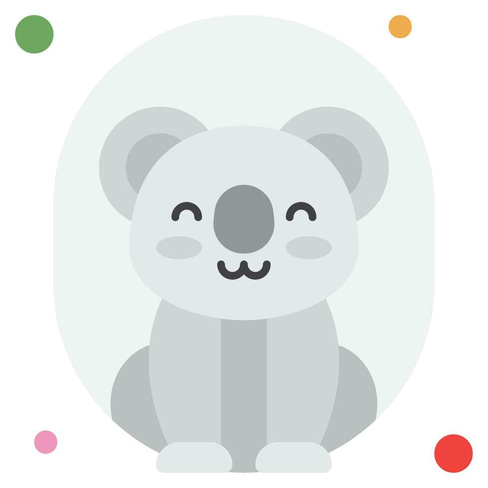 Koala Symbol Illustration, zum Netz, Anwendung, Infografik, usw vektor