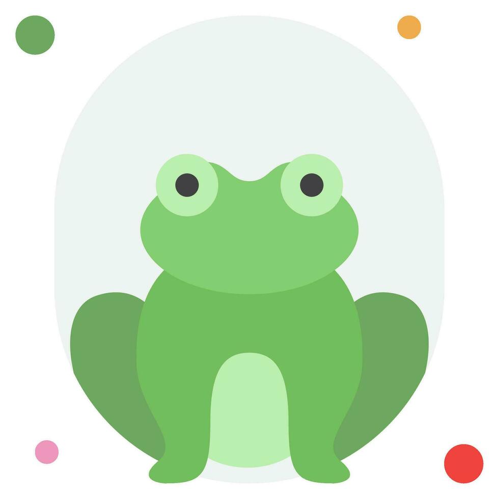 Frosch Symbol Illustration, zum Netz, Anwendung, Infografik, usw vektor