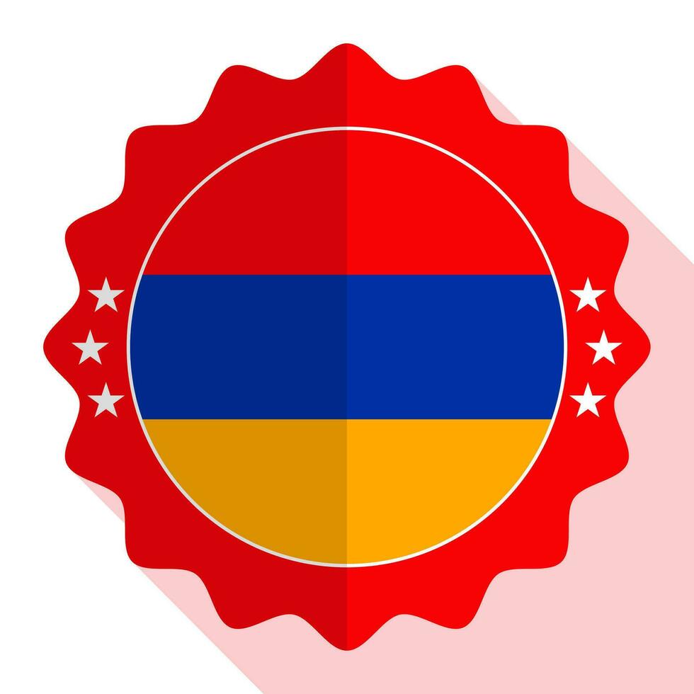 armenia kvalitet emblem, märka, tecken, knapp. vektor illustration.