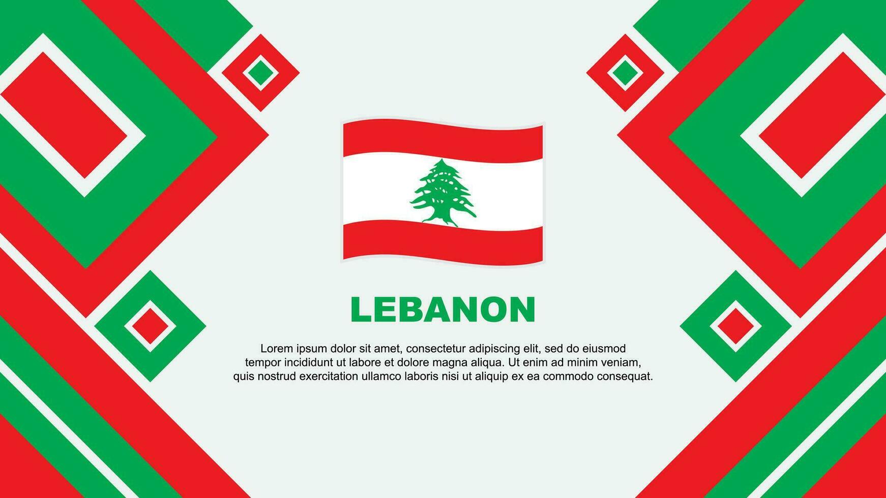 libanon flagga abstrakt bakgrund design mall. libanon oberoende dag baner tapet vektor illustration. libanon tecknad serie
