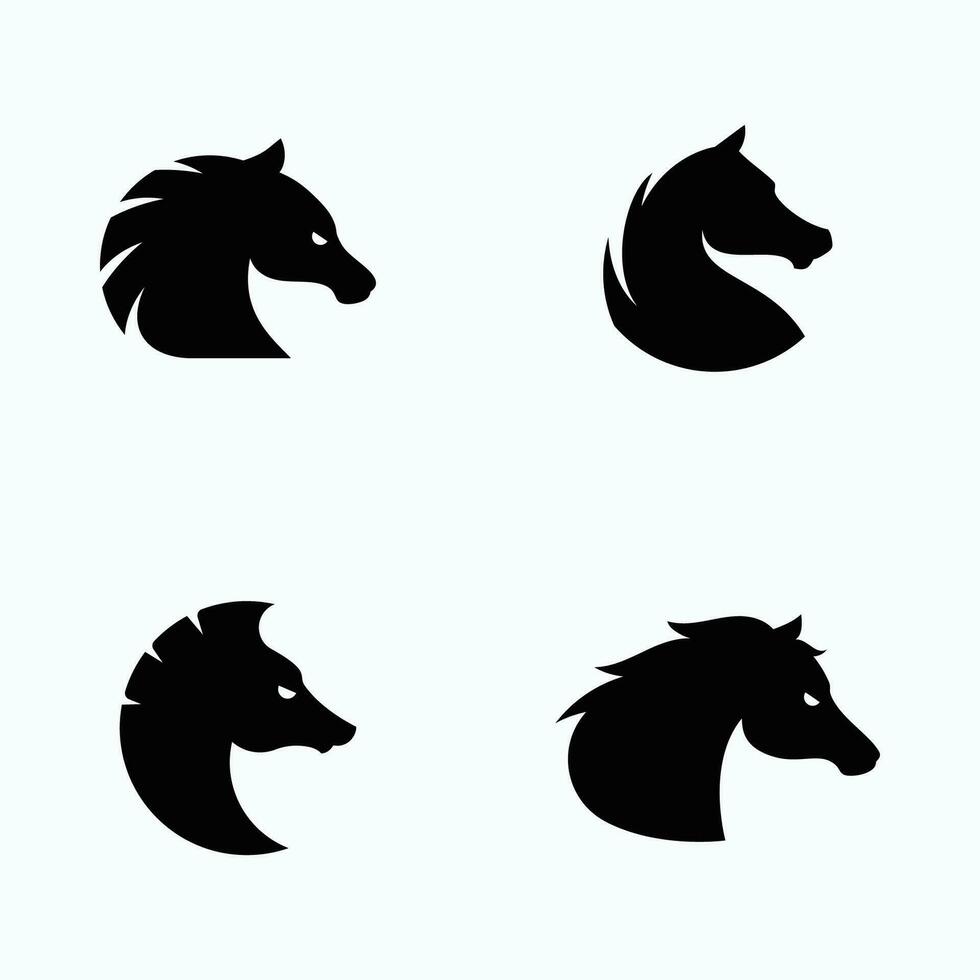 abstrakt häst logotyp symbol design illustration vektor