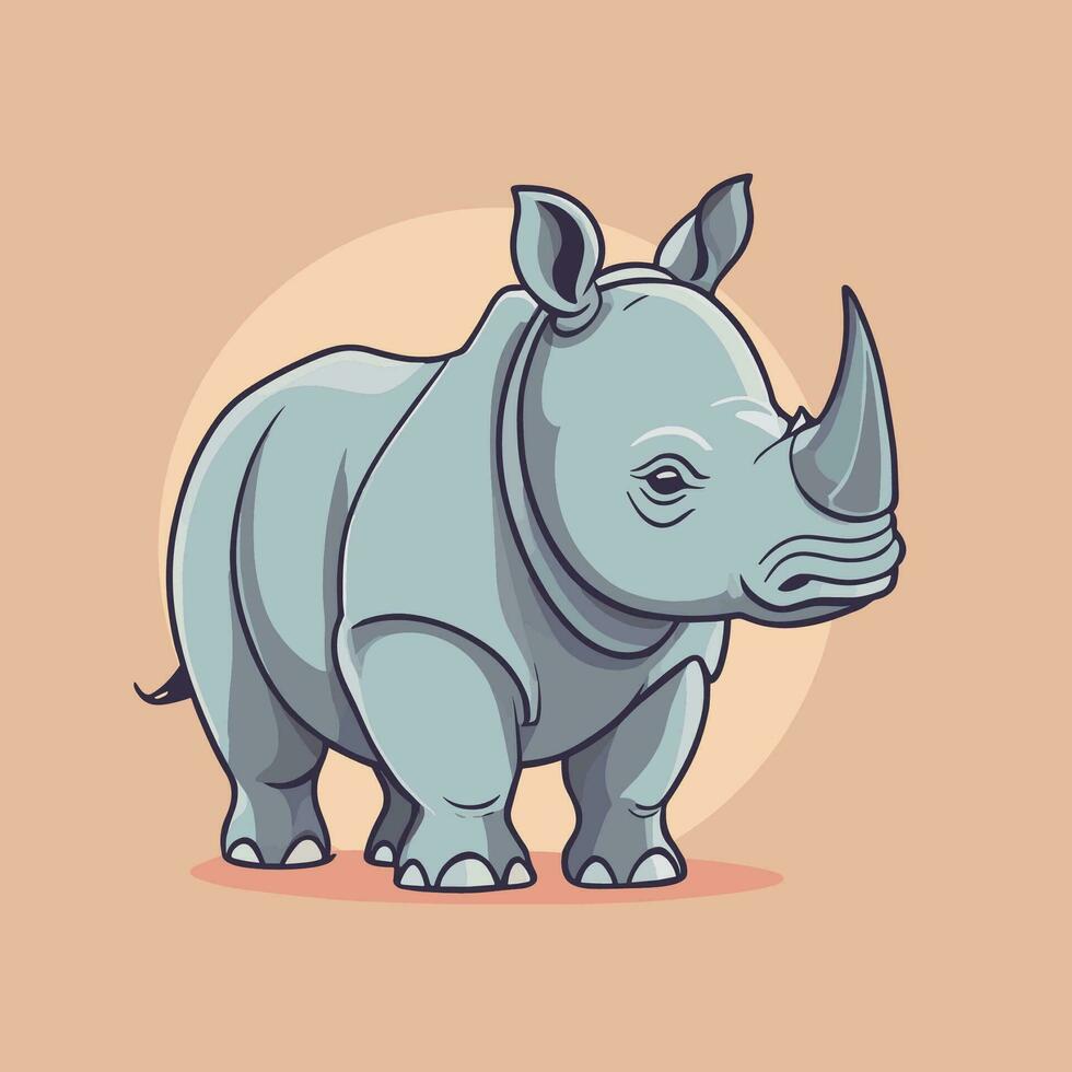 noshörning vektor illustration för barn