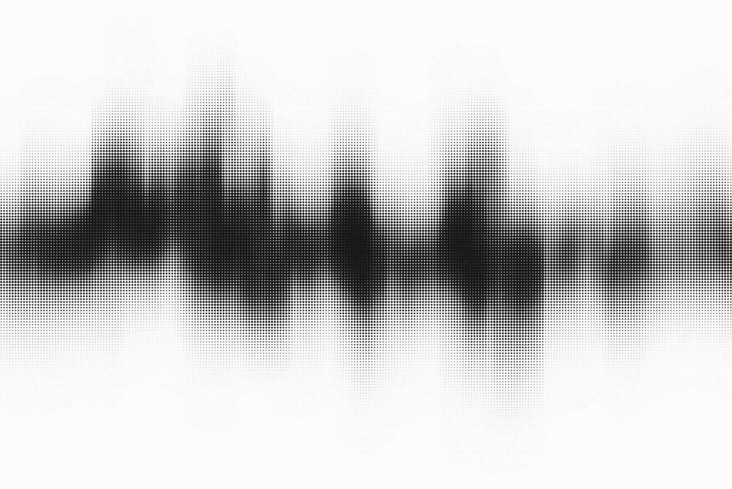 Vektor Halbton tonal verblassen abstrakt Vektor Hintergrund. Hälfte Ton Welle Muster mit glatt schwarz und Weiß Übergänge.