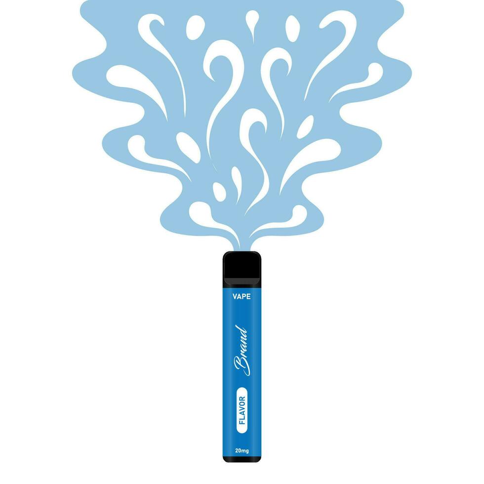 Dampfen Stift Einweg elektronisch Dampfen Stift Zigaretten E-Zigaretten Vektor Illustration