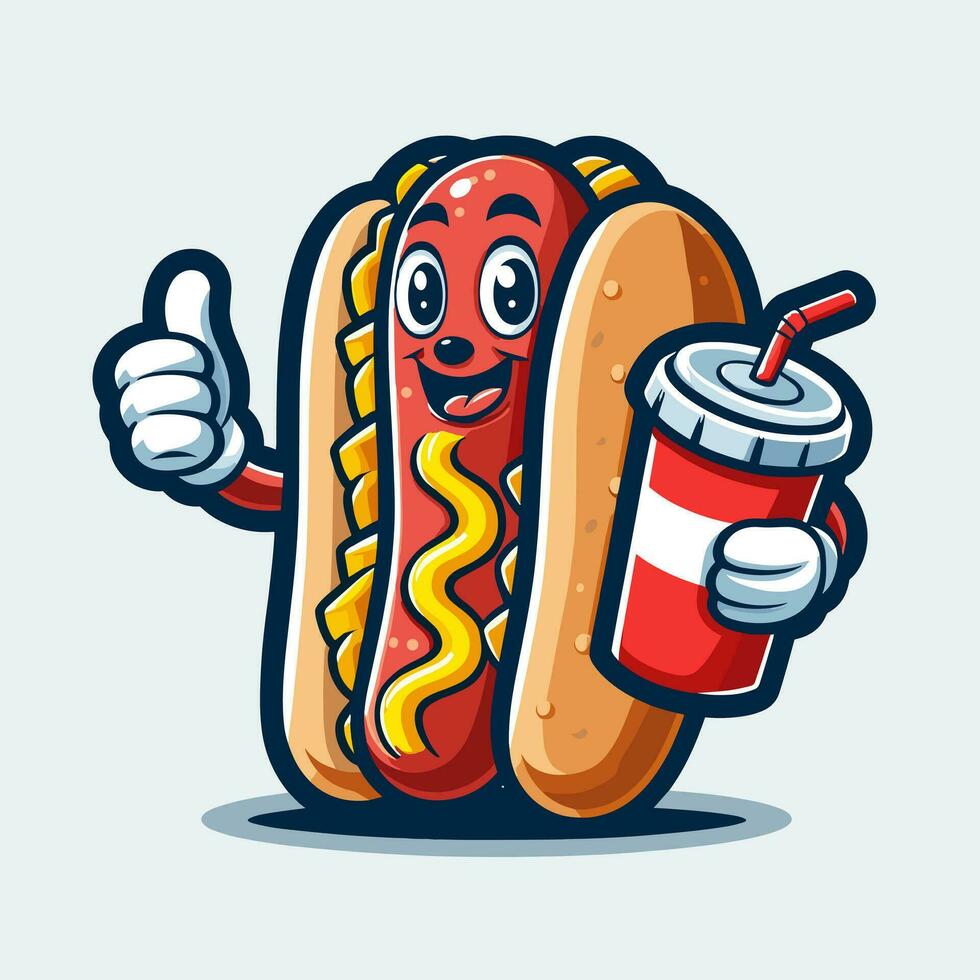 Hotdog Charakter Vektor