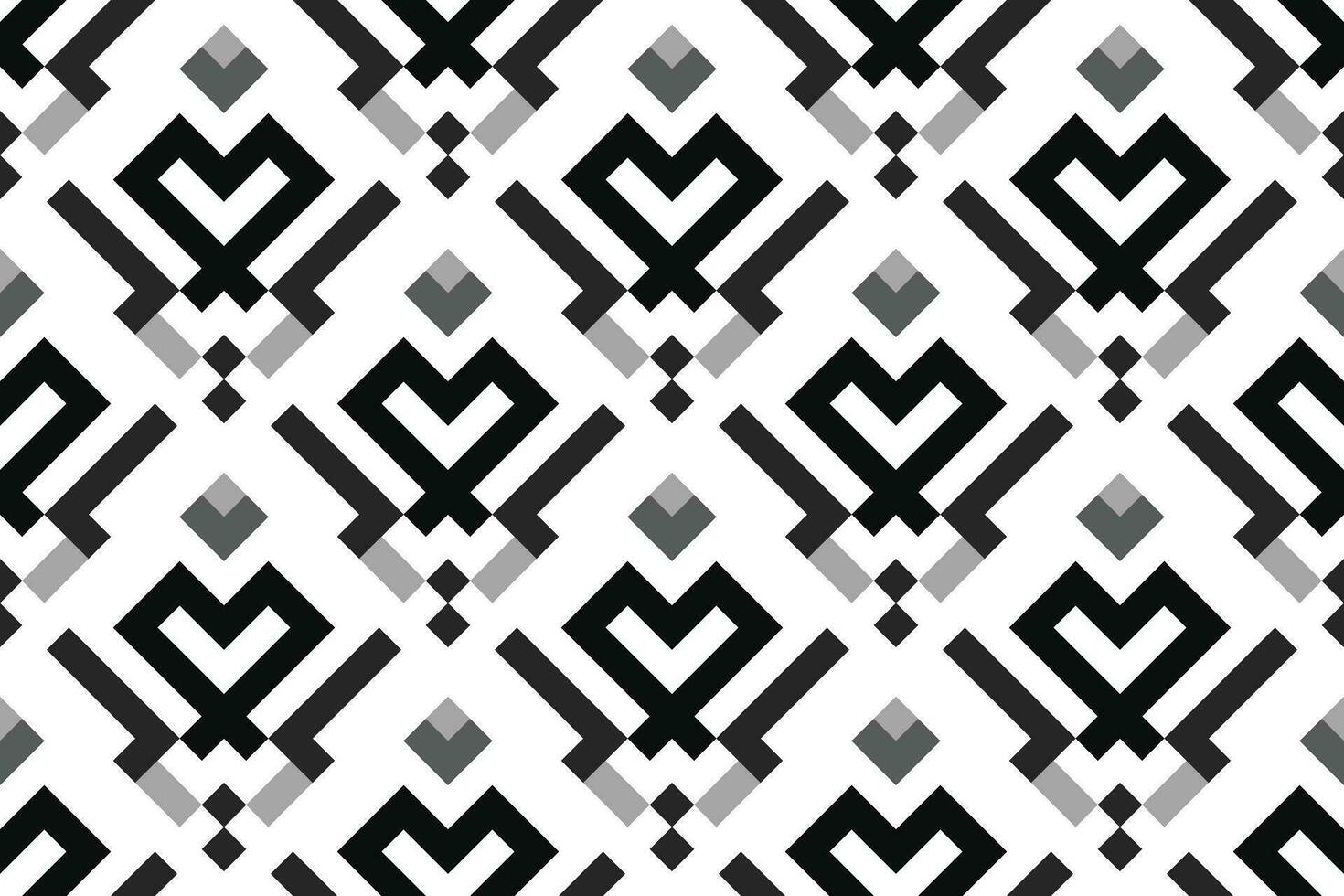 retro svart och vit geometrisk sömlös mönster bakgrund vektor