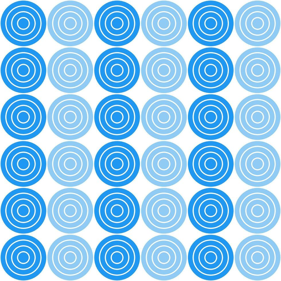 Blau Kreis Muster. Kreis Vektor nahtlos Muster. dekorativ Element, Verpackung Papier, Mauer Fliesen, Fußboden Fliesen, Badezimmer Fliesen.