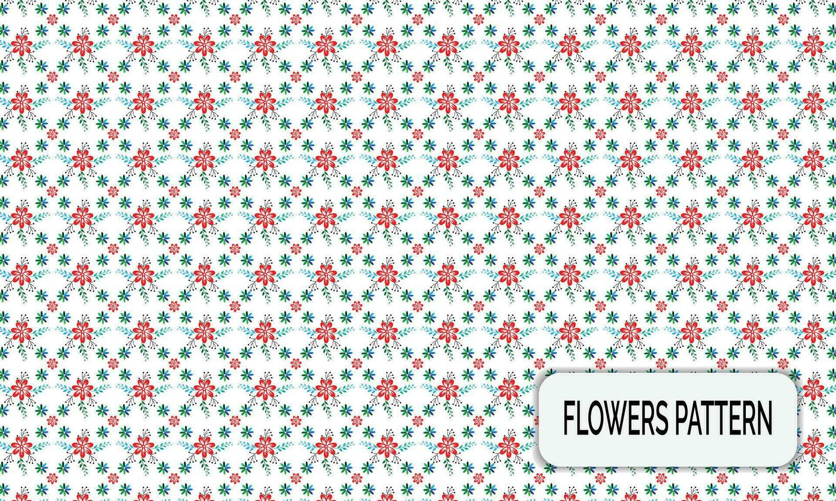 Frühling Blumen- Muster und Hintergrund Vektor Design