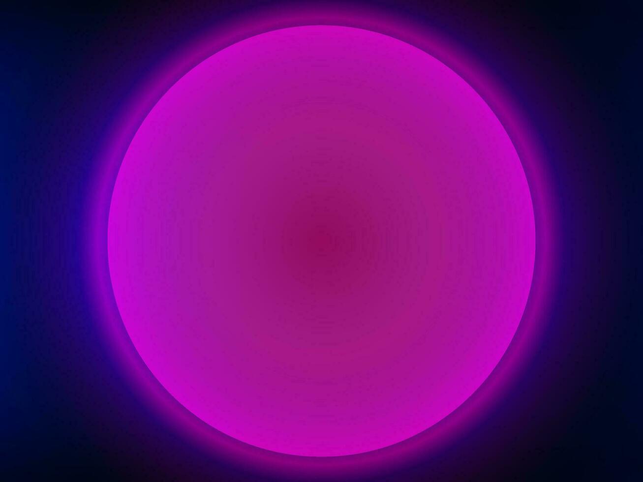 Rosa Taste Attrappe, Lehrmodell, Simulation Design auf schwarz und Blau Farbe, ein lila Kreis mit ein hell Licht im das Center auf dunkel Blau Hintergrund, vektor