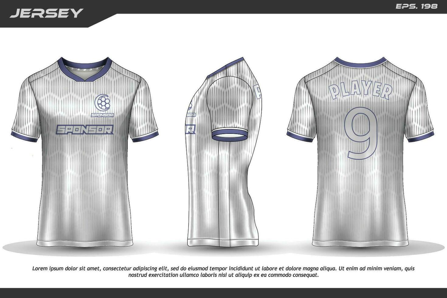 Trikot Design Sublimation T-Shirt Premium geometrisches Muster unglaubliche Vektorkollektion für Fußball Fußballrennen Radfahren Gaming Motocross Sport vektor