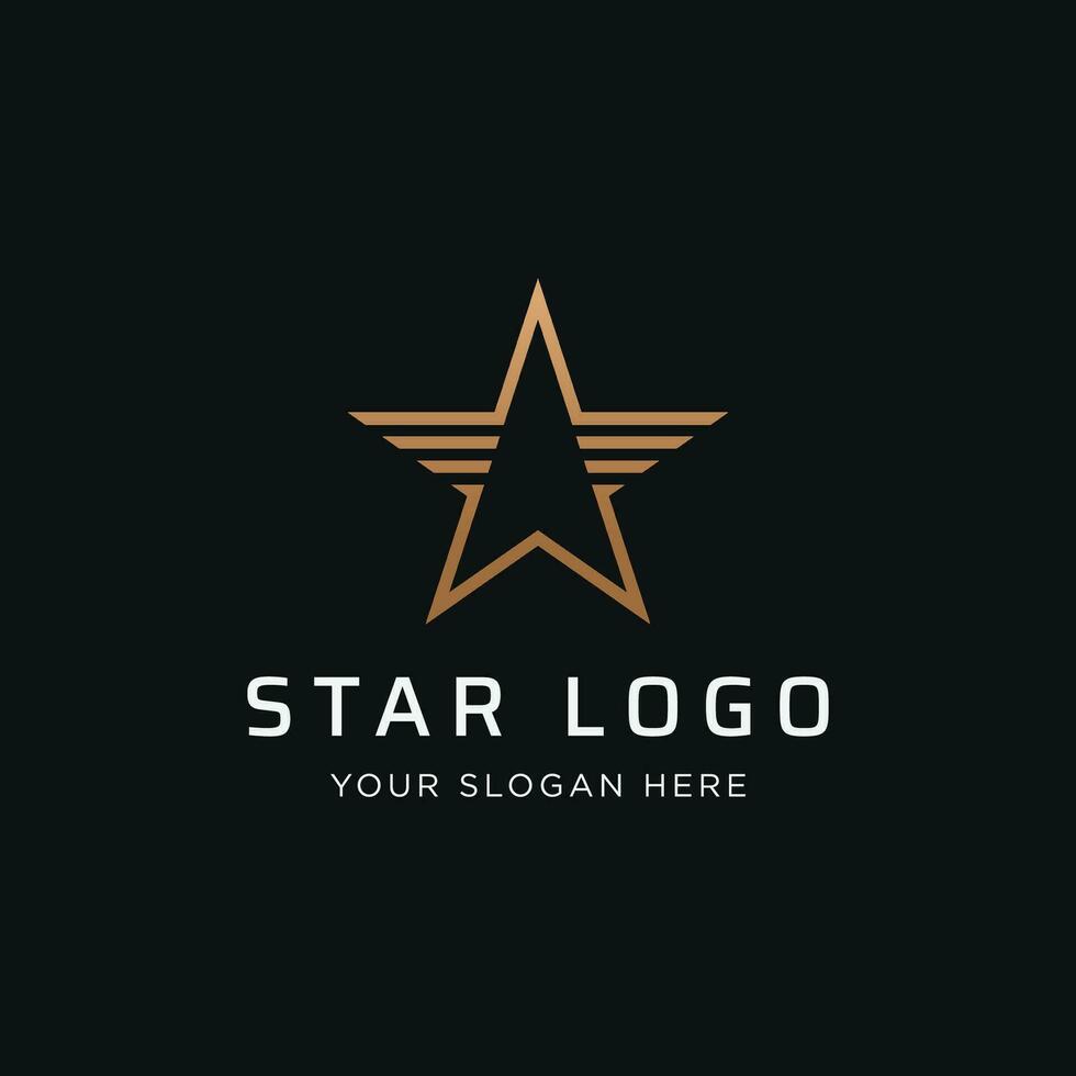 modern und einzigartig geometrisch Star abstrakt Logo Vorlage Design. Logo zum Geschäft, Marke und Unternehmen. vektor