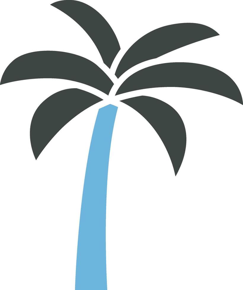 Palme Baum Symbol Vektor Bild.