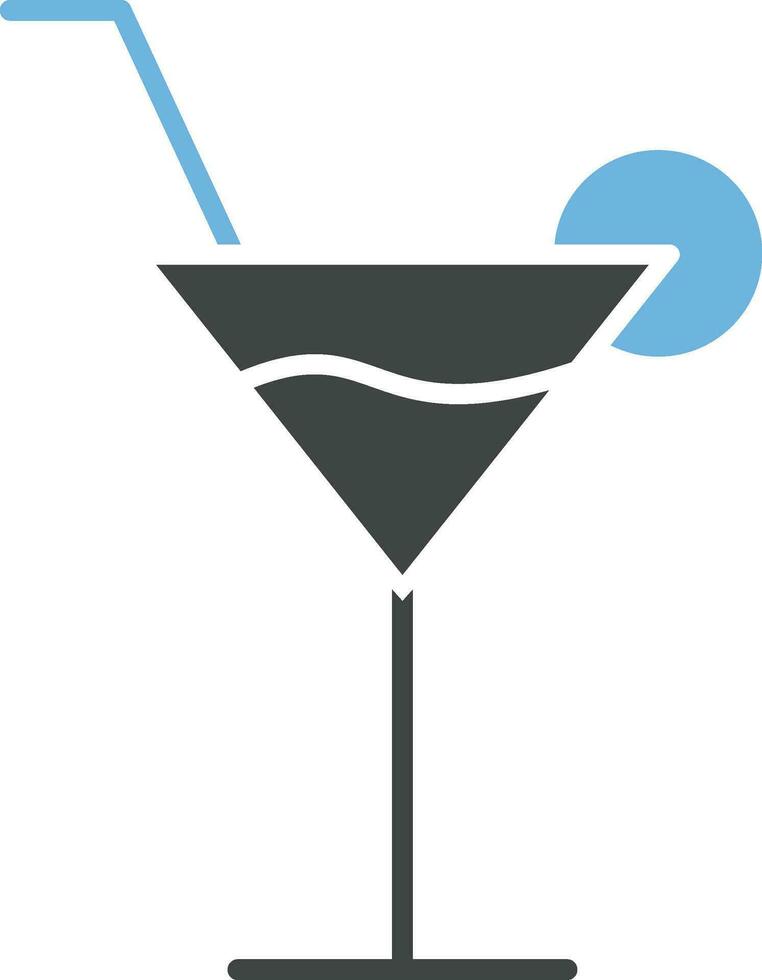 cocktail ikon vektor bild.