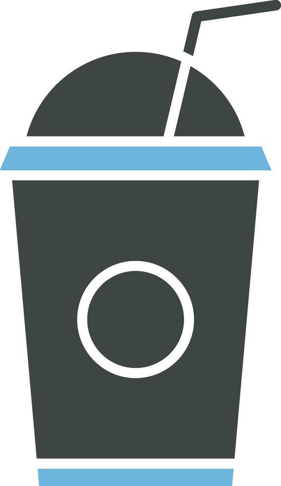 Saft Tasse Symbol Vektor Bild.