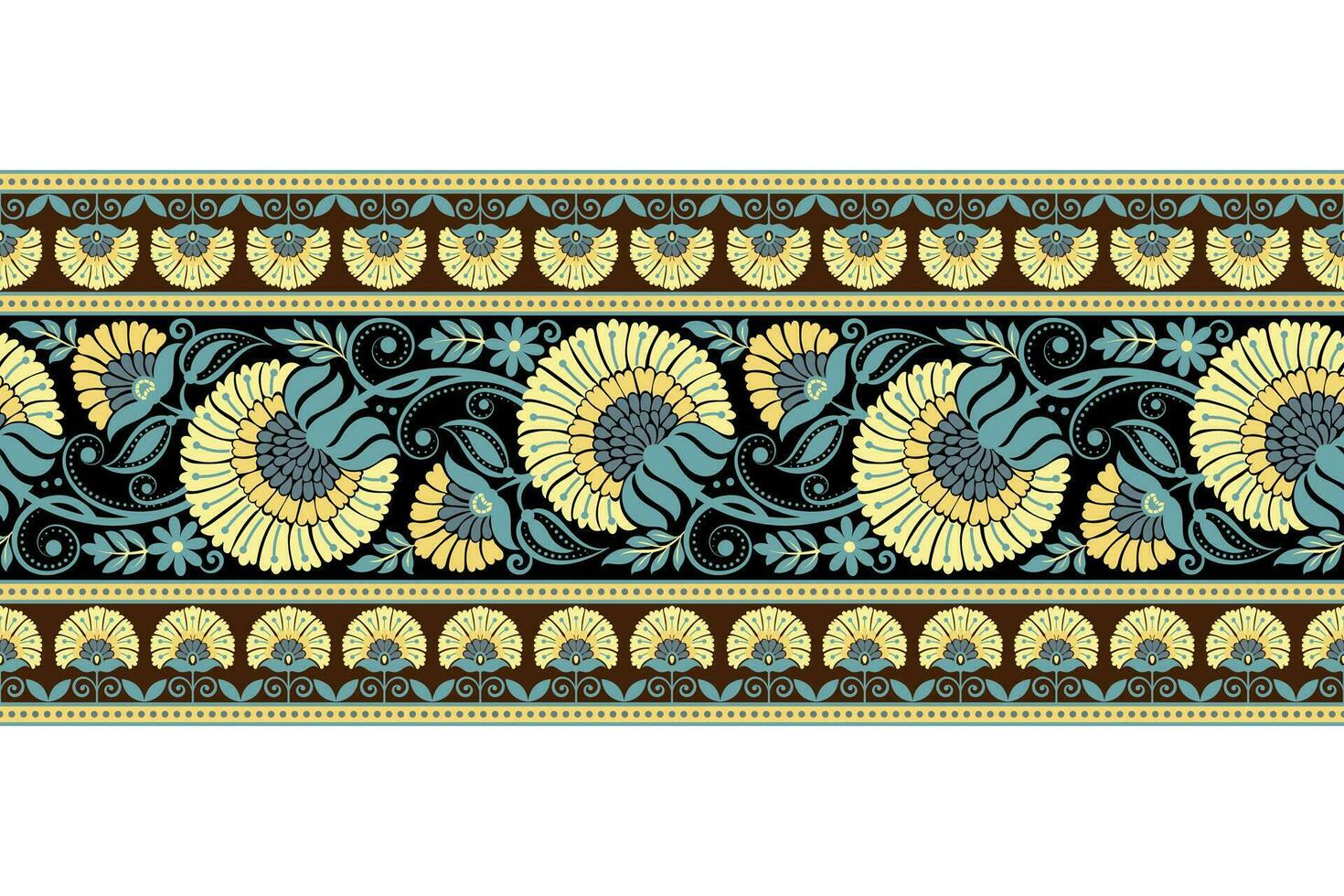 Blumen- nahtlos Hintergrund geometrisch ethnisch orientalisch Ikat nahtlos Muster traditionell Design zum hintergrund,teppich,tapete,kleidung,verpackung,batik,stoff,vektor Illustration Stickerei Stil. vektor