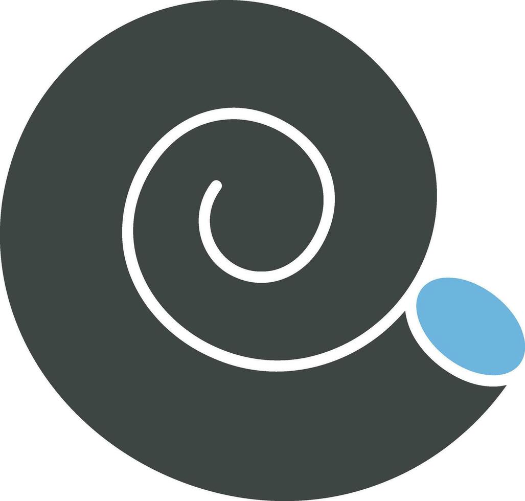 Spiral- Schale Symbol Vektor Bild.
