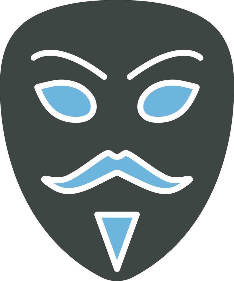 Hacker Maske Symbol Vektor Bild.