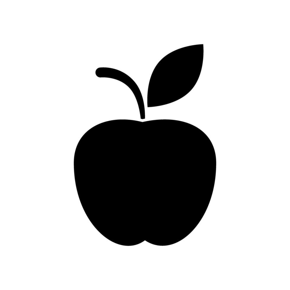 äpple ikon vektor. frukt illustration tecken. vitaminer symbol. vegetarian logotyp. mat märke. vektor