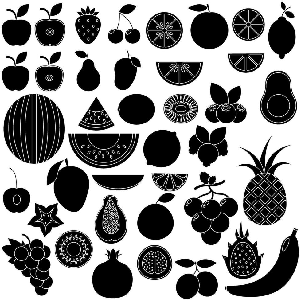 Früchte Symbol Vektor. Essen Illustration unterzeichnen. Vitamine Symbol. Vegetarier Logo. vektor