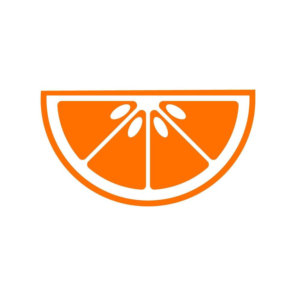 Orange Symbol Vektor. Früchte Illustration unterzeichnen. Vitamine Symbol. Vegetarier Logo. Essen markieren. vektor