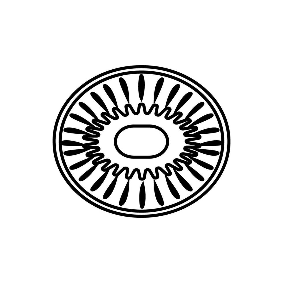 kiwi ikon vektor. frukt illustration tecken. vitaminer symbol. vegetarian logotyp. mat märke. vektor