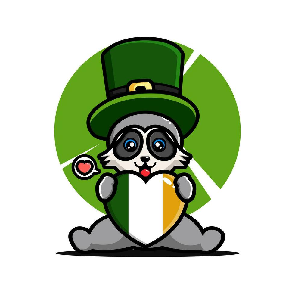 st Patrick Tag Karikatur Charakter Kobold vektor