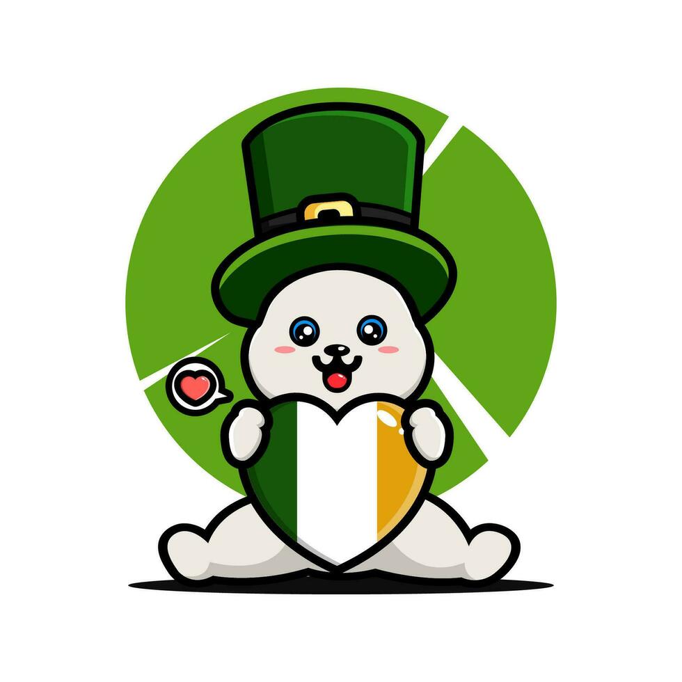 st Patrick Tag Karikatur Charakter Kobold vektor