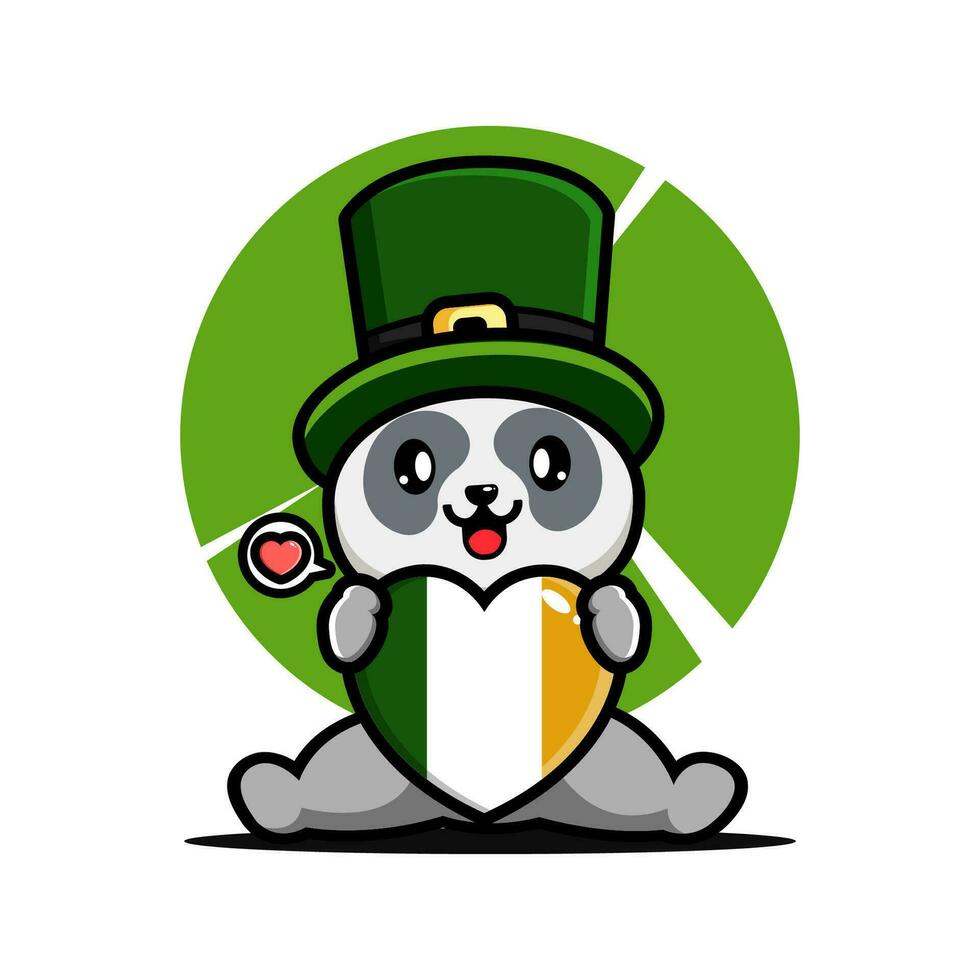 st Patrick Tag Karikatur Charakter Kobold vektor