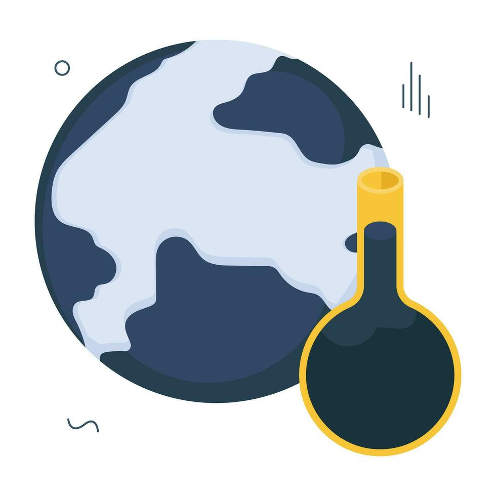Thermometer mit Globus symbolisieren Konzept von global Erwärmen vektor