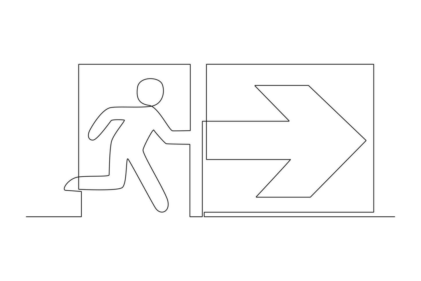 einer kontinuierlich Linie Zeichnung von Einkaufen Center oder Einkaufszentrum Information Konzept. Gekritzel Vektor Illustration im einfach linear Stil.