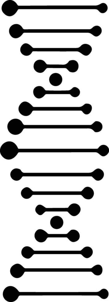 dna ikon. liv gen modell bio koda genetik molekyl medicinsk symbol. strukturera molekyl, kromosom ikon. piktogram av dna vektor, genetisk tecken, element vektor