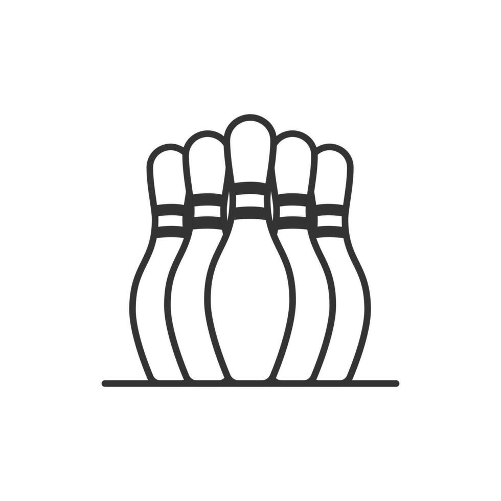bowling-kugel-cartoon-vektor-symbol-illustration. Symbol für Sportobjekte vektor